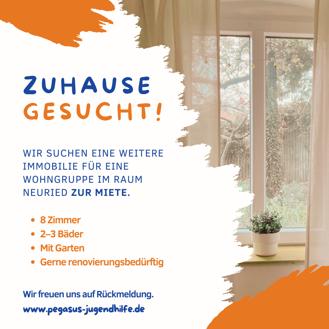 Zuhause gesucht Anzeige